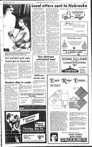 The Review Wed, April 29, 1987 (Page 5)