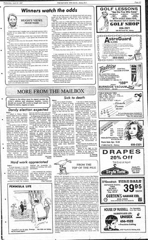The Review Wed, April 22, 1987 (Page 5)