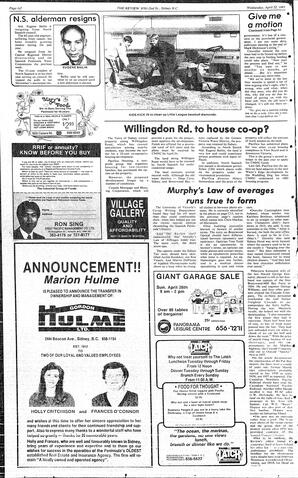 The Review Wed, April 22, 1987 (Page 2)