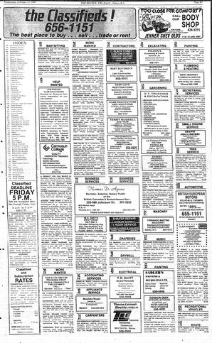 The Review Wed, February 11, 1987 (Page 19)
