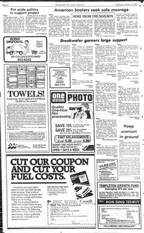 The Review Wed, February 11, 1987 (Page 6)