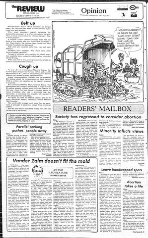 The Review Wed, February 11, 1987 (Page 4)