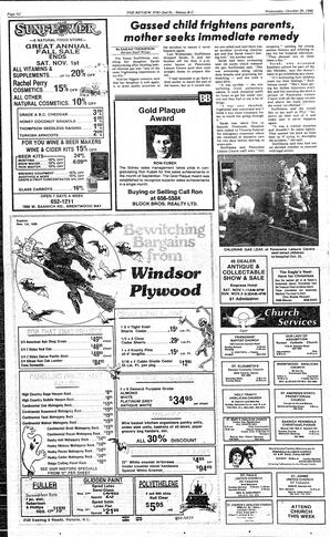 The Review Wed, October 29, 1986 (Page 2)