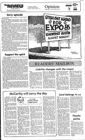 The Review Wed, July 30, 1986 (Page 4)