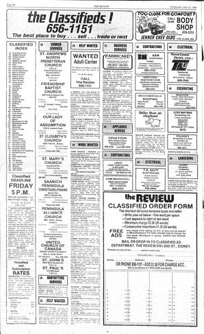 The Review Wed, May 21, 1986 (Page 20)