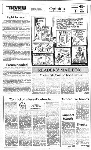 The Review Wed, April 9, 1986 (Page 4)