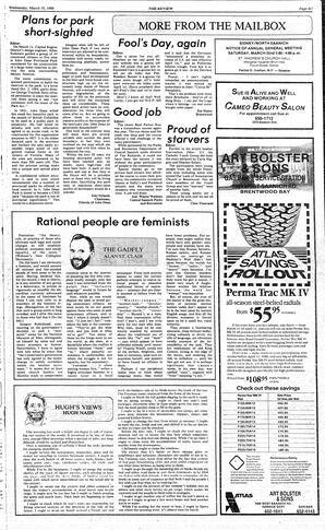 The Review Wed, March 19, 1986 (Page 5)
