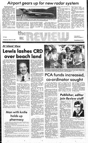 The Review Wed, March 19, 1986 (Page 1)