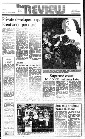 The Review Wed, February 26, 1986 (Page 1)