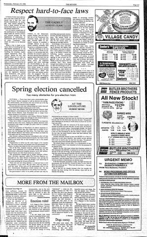 The Review Wed, February 19, 1986 (Page 5)