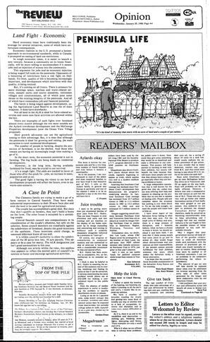 The Review Wed, January 29, 1986 (Page 4)