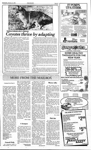 The Review Wed, January 15, 1986 (Page 5)
