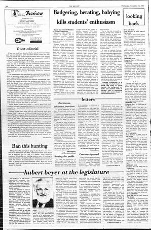 The Review Wed, November 10, 1982 (Page 4)