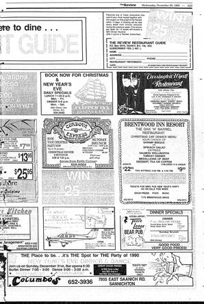 The Review Wed, November 29, 1989 (Page 3)
