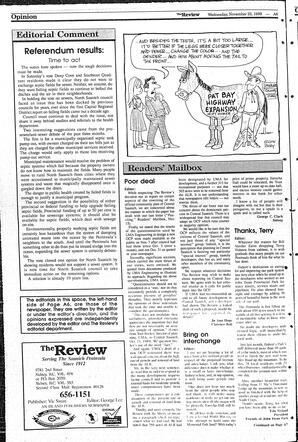 The Review Wed, November 22, 1989 (Page 6)