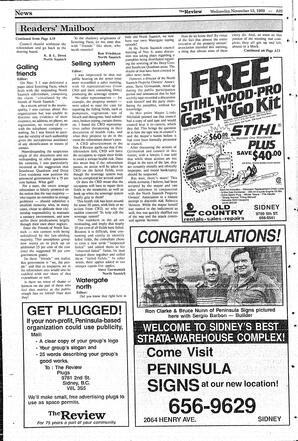 The Review Wed, November 15, 1989 (Page 22)