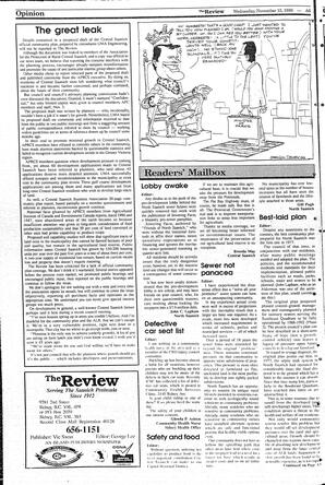 The Review Wed, November 15, 1989 (Page 6)