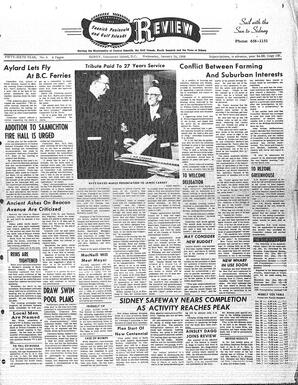 Saanich Peninsula And Gulf Islands Review Wed, January 24, 1968 (Page 1)