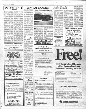 Saanich Peninsula And Gulf Islands Review Wed, May 17, 1967 (Page 3)