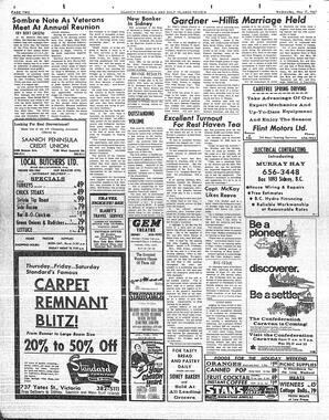 Saanich Peninsula And Gulf Islands Review Wed, May 17, 1967 (Page 2)
