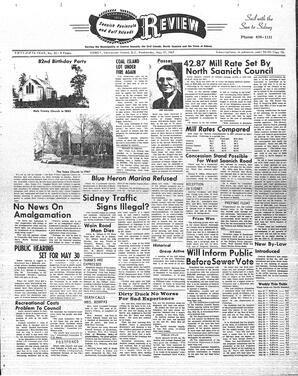 Saanich Peninsula And Gulf Islands Review Wed, May 17, 1967 (Page 1)