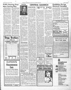 Saanich Peninsula And Gulf Islands Review Wed, April 5, 1967 (Page 3)