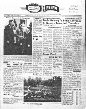 Saanich Peninsula And Gulf Islands Review Wed, March 15, 1967 (Page 1)