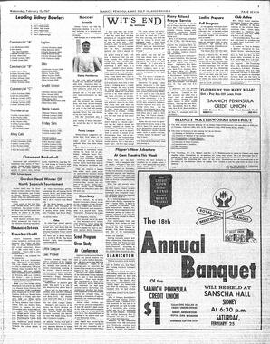 Saanich Peninsula And Gulf Islands Review Wed, February 15, 1967 (Page 7)