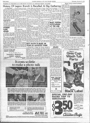 Saanich Peninsula And Gulf Islands Review Sun, November 13, 1966 (Page 8)