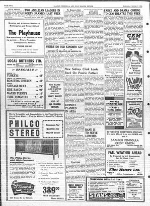 Saanich Peninsula And Gulf Islands Review Wed, October 5, 1966 (Page 2)