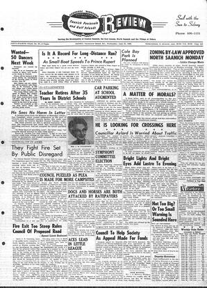 Saanich Peninsula And Gulf Islands Review Wed, June 22, 1966 (Page 1)
