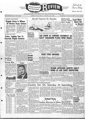 Saanich Peninsula And Gulf Islands Review Wed, June 1, 1966 (Page 1)