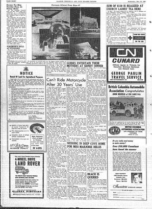 Saanich Peninsula And Gulf Islands Review Wed, May 18, 1966 (Page 8)