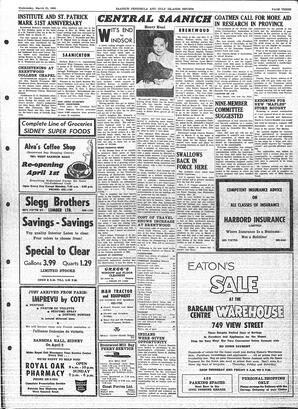 Saanich Peninsula And Gulf Islands Review Wed, March 23, 1966 (Page 3)