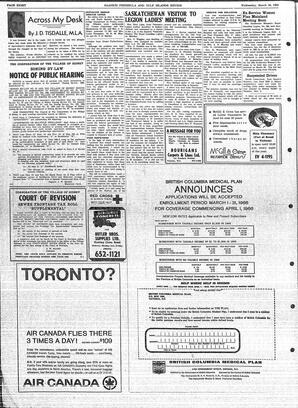 Saanich Peninsula And Gulf Islands Review Wed, March 16, 1966 (Page 8)