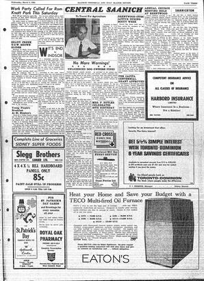 Saanich Peninsula And Gulf Islands Review Wed, March 9, 1966 (Page 3)