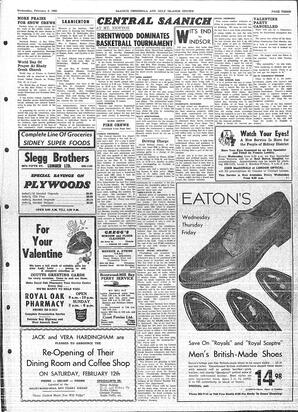 Saanich Peninsula And Gulf Islands Review Wed, February 9, 1966 (Page 3)