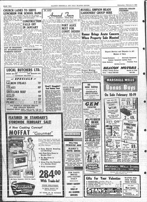 Saanich Peninsula And Gulf Islands Review Wed, February 9, 1966 (Page 2)