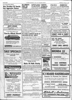 Saanich Peninsula And Gulf Islands Review Wed, February 2, 1966 (Page 8)