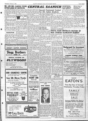 Saanich Peninsula And Gulf Islands Review Wed, February 2, 1966 (Page 3)