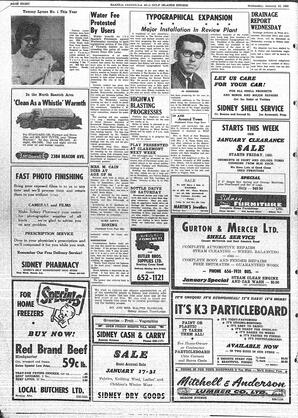 Saanich Peninsula And Gulf Islands Review Wed, January 12, 1966 (Page 8)