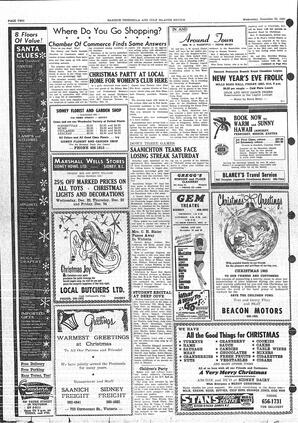 Saanich Peninsula And Gulf Islands Review Wed, December 22, 1965 (Page 2)
