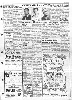 Saanich Peninsula And Gulf Islands Review Wed, December 15, 1965 (Page 3)