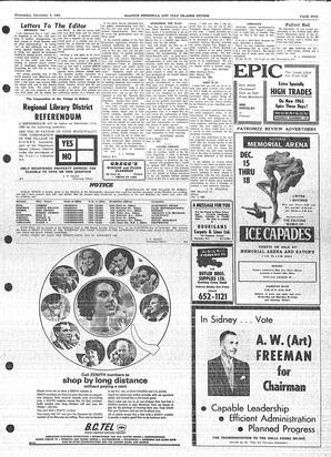 Saanich Peninsula And Gulf Islands Review Wed, December 8, 1965 (Page 5)