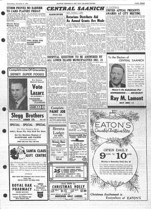 Saanich Peninsula And Gulf Islands Review Wed, December 8, 1965 (Page 3)