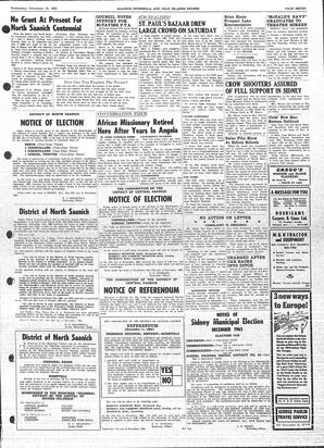 Saanich Peninsula And Gulf Islands Review Wed, November 24, 1965 (Page 7)