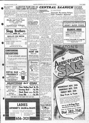 Saanich Peninsula And Gulf Islands Review Wed, November 24, 1965 (Page 3)