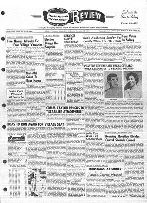 Saanich Peninsula And Gulf Islands Review Wed, November 10, 1965 (Page 1)