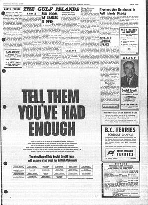 Saanich Peninsula And Gulf Islands Review Wed, November 3, 1965 (Page 9)