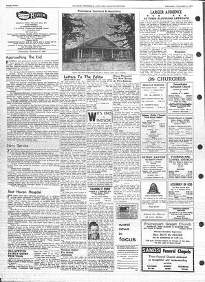 Saanich Peninsula And Gulf Islands Review Wed, November 3, 1965 (Page 4)